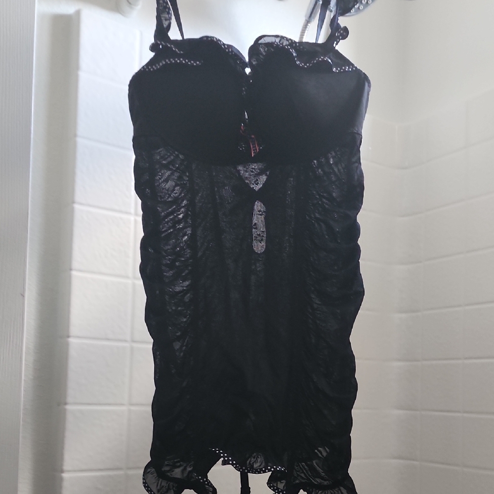 Elegant Black Lace Lingerie Set